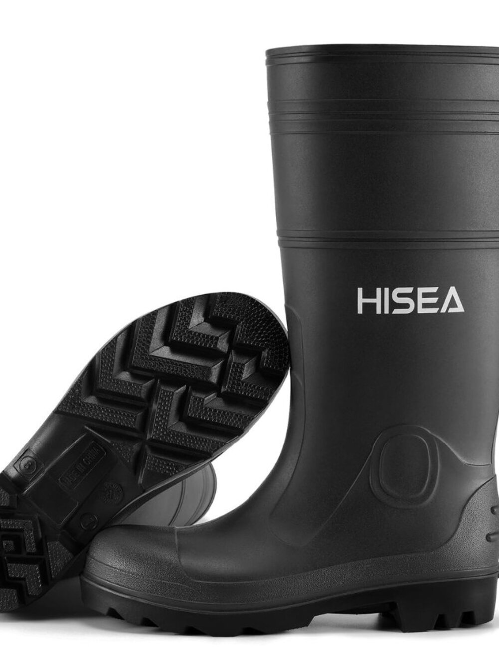 Men's Steel Shank Rain Boots Waterproof PVC Rubber Boots